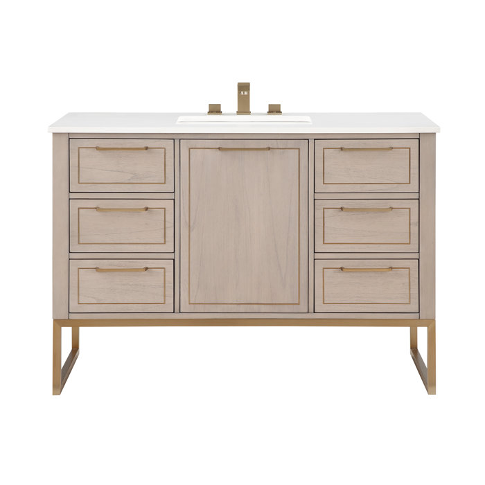Bemma Markham 48'' Free Standing Single Bathroom Vanity with Top Wayfair